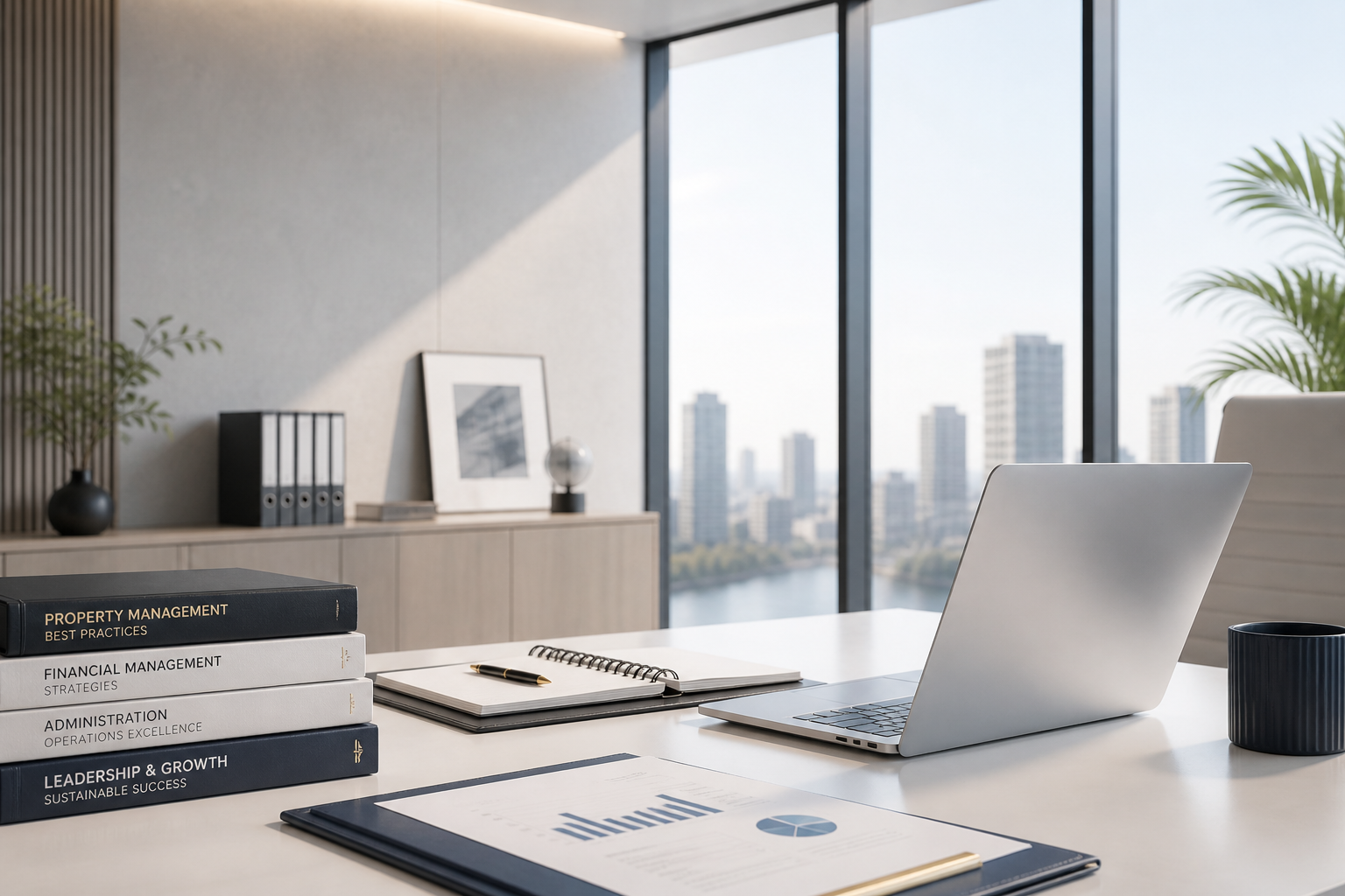 Modern administrative office workspace
